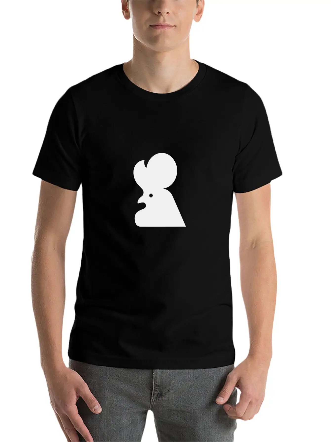 Shadow Chicken Essential Cotton Tee For Daily Outfits ¨C Unisex Style