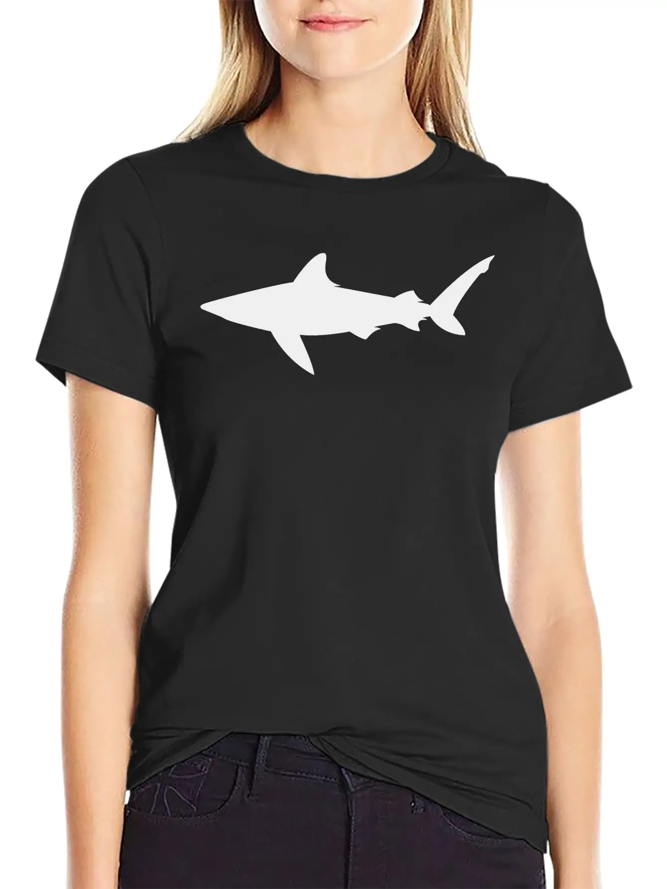 Shark Basic Graphic T-Shirt ¨C Daily Comfort In Soft Cotton