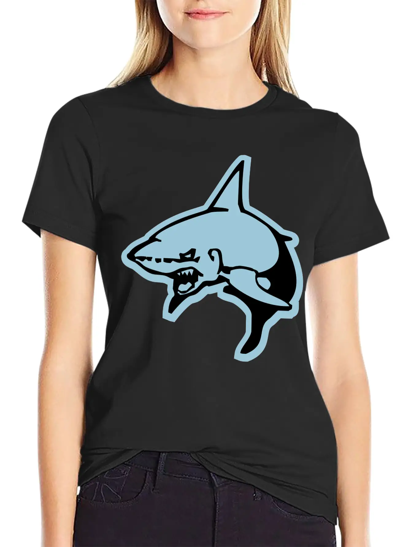Shark Essential Cotton Tee For Daily Outfits ¨C Unisex Style