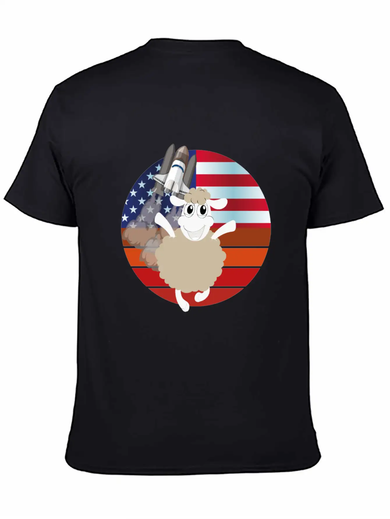 Sheep In The Galaxy Basic Graphic T-Shirt ¨C Daily Comfort In Soft Cotton