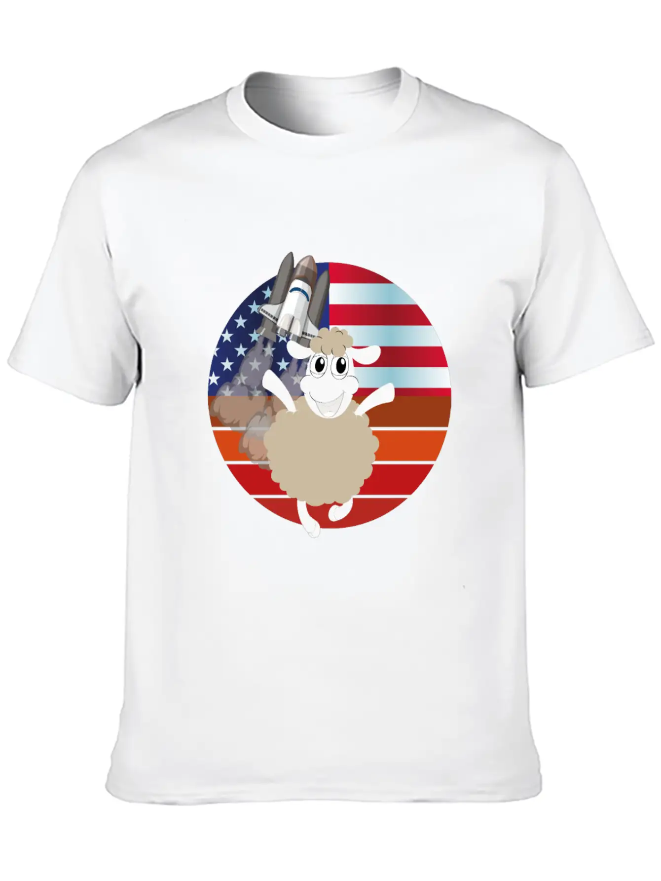 Sheep In The Galaxy Basic Graphic T-Shirt ¨C Daily Comfort In Soft Cotton