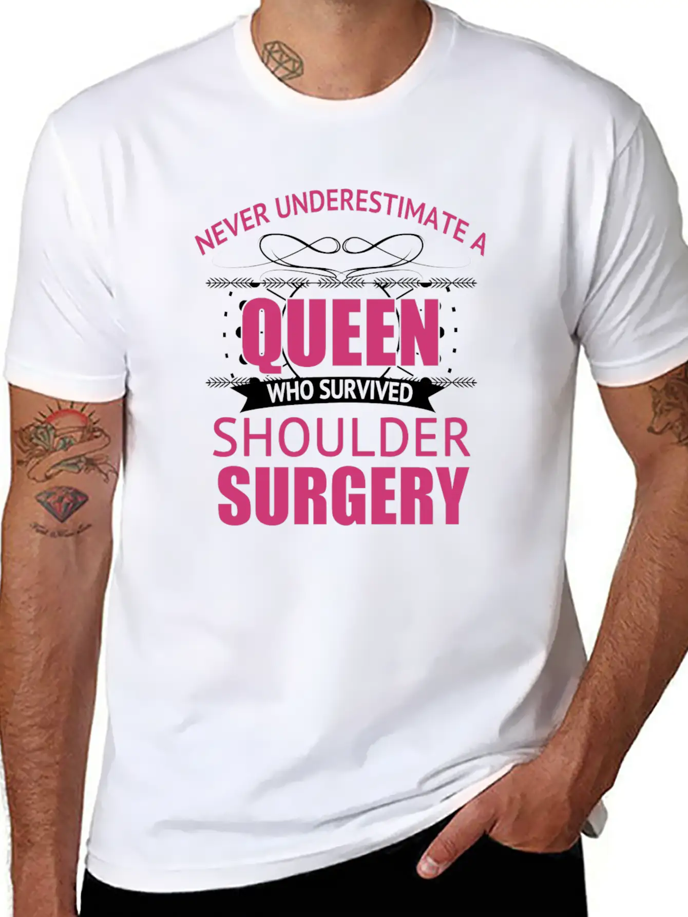 Shoulder Surgery Recovery For Women Essential Cotton Tee For Daily Outfits ¨C Unisex Style