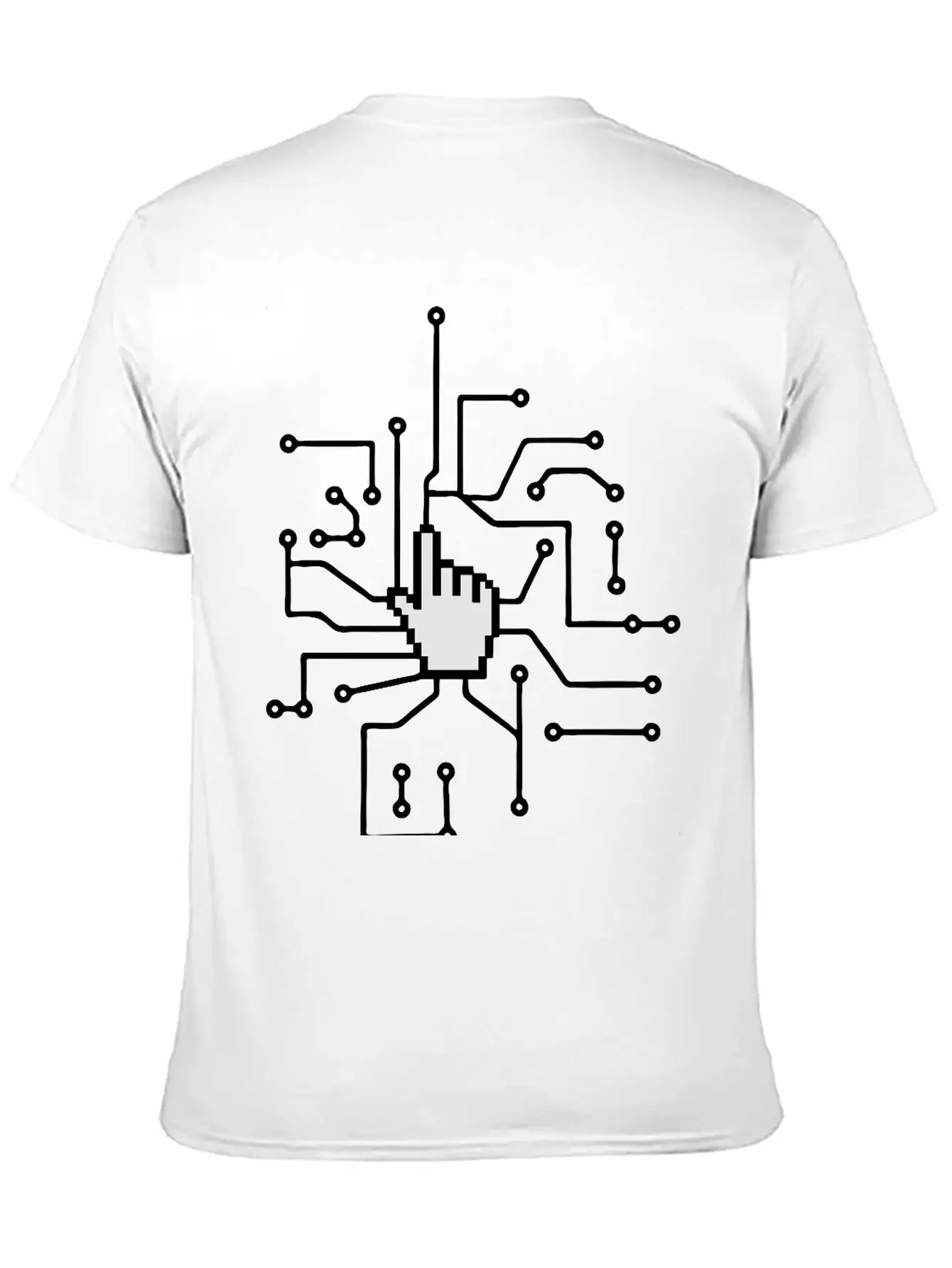 Show Mouse Hand Click Computer Pc Online Circuitry Essential Cotton Tee For Daily Outfits ¨C Unisex Style