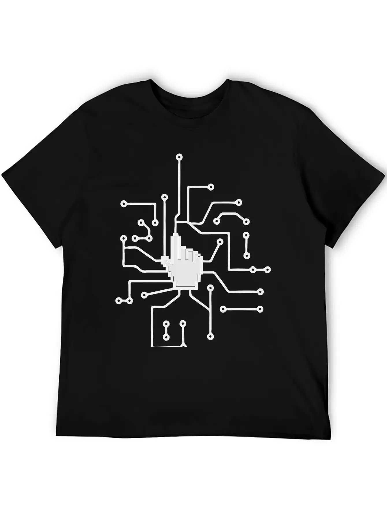 Show Mouse Hand Click Computer Pc Online Circuitry Essential Cotton Tee For Daily Outfits ¨C Unisex Style