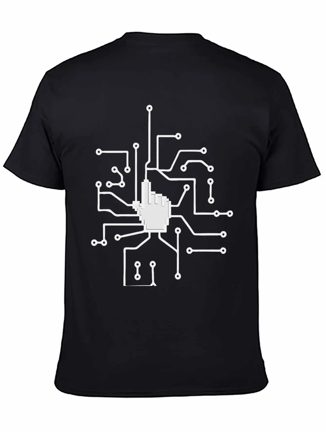 Show Mouse Hand Click Computer Pc Online Circuitry Essential Cotton Tee For Daily Outfits ¨C Unisex Style