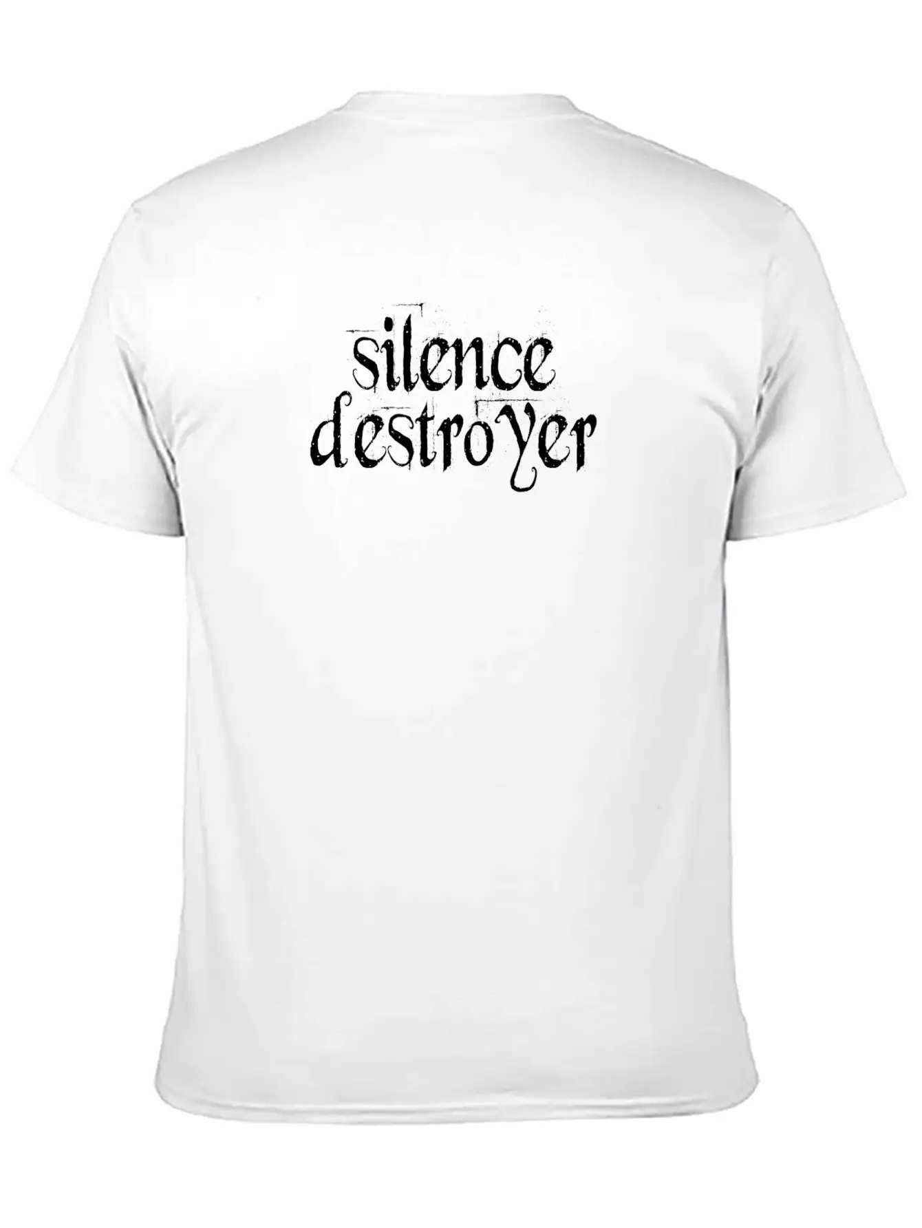 Silence Destroyer Funny Sayings Quotes Basic Graphic T-Shirt ¨C Daily Comfort In Soft Cotton