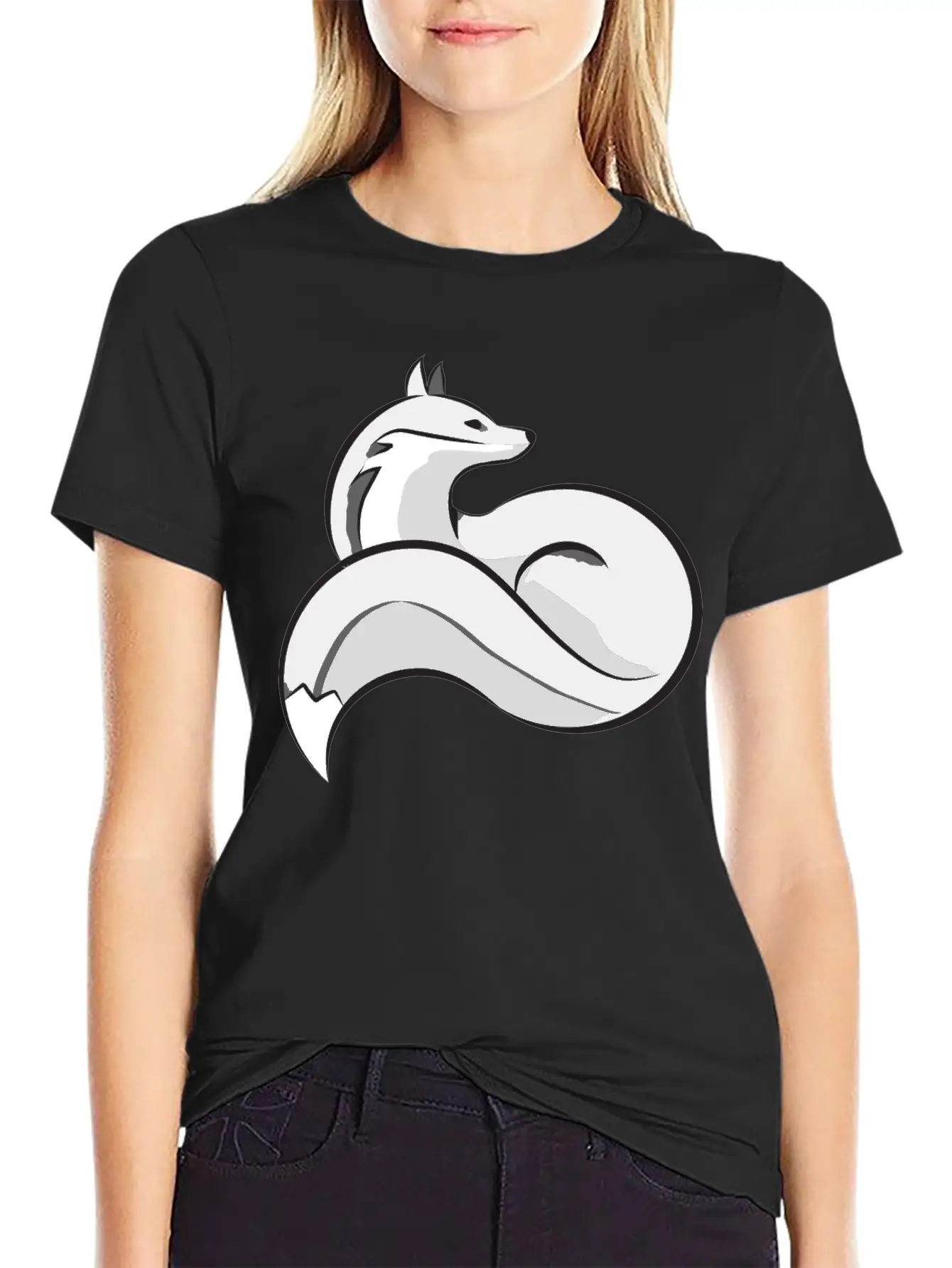 Silver Fox Essential Cotton Tee For Daily Outfits ¨C Unisex Style