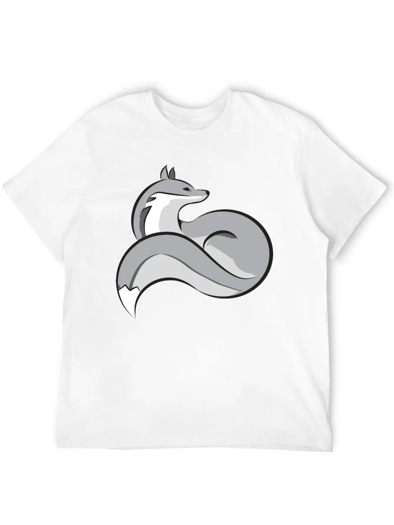 Silver Fox Essential Cotton Tee For Daily Outfits ¨C Unisex Style