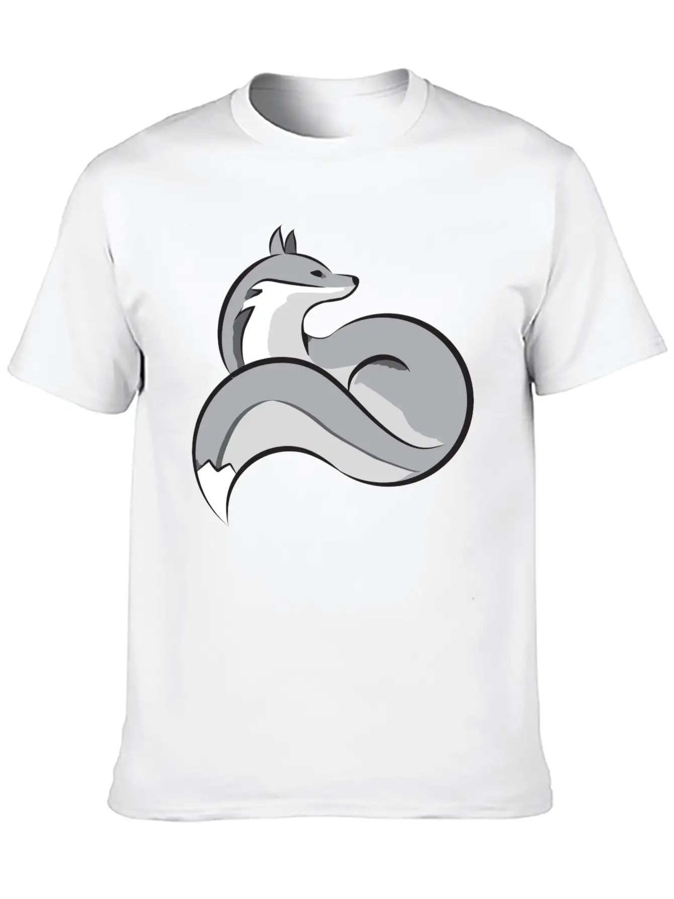 Silver Fox Essential Cotton Tee For Daily Outfits ¨C Unisex Style
