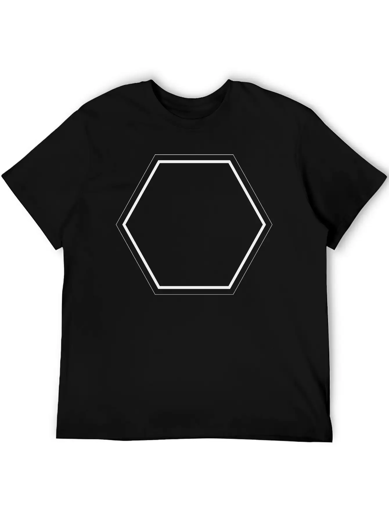 Simple Hexagon Soft Cotton Short Sleeve Tee ¨C Unisex Wardrobe Staple