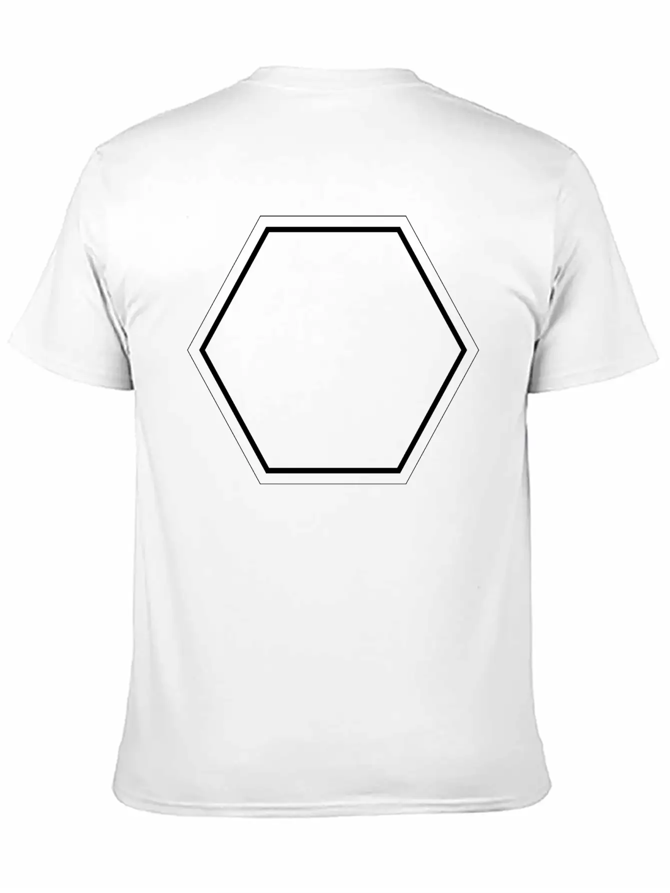 Simple Hexagon Soft Cotton Short Sleeve Tee ¨C Unisex Wardrobe Staple