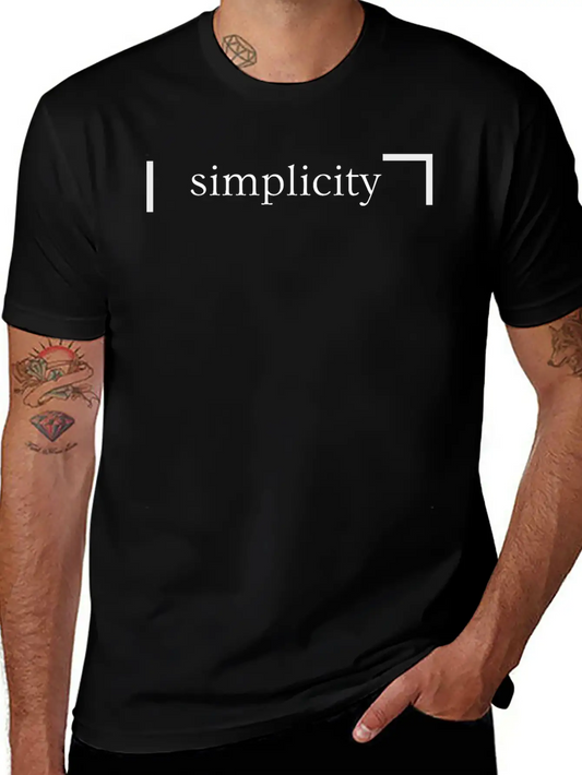 Simplicity | Motivation & Personal Growth Soft Cotton Short Sleeve Tee ¨C Unisex Wardrobe Staple