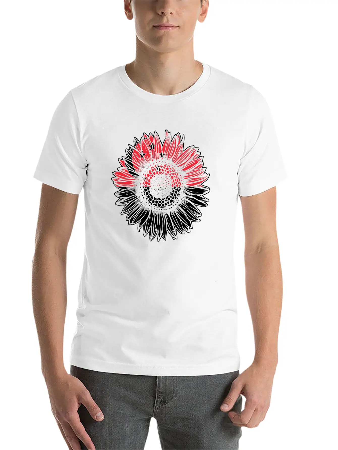 Singapore Flag Sunflower Basic Graphic T-Shirt ¨C Daily Comfort In Soft Cotton