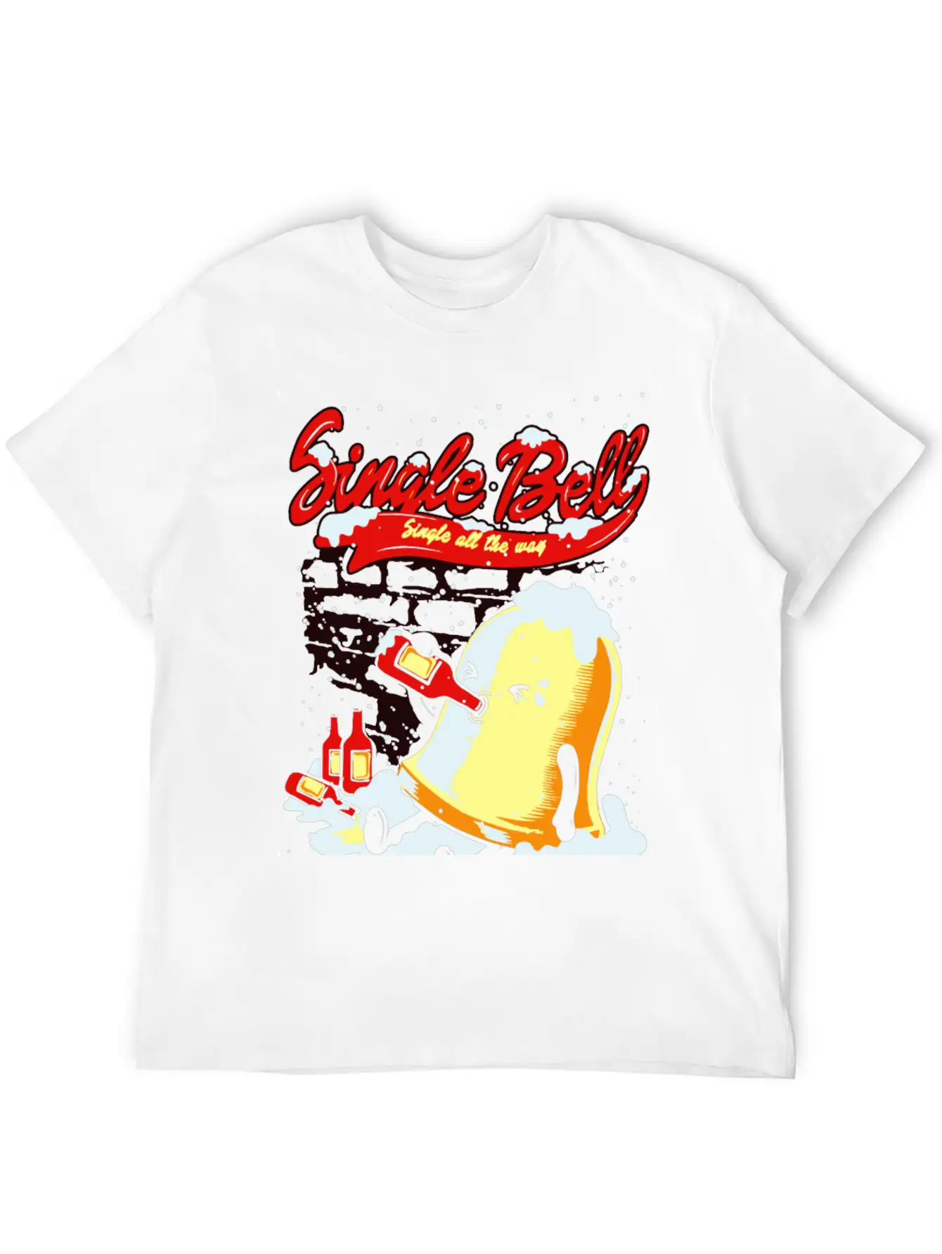 Single Bell - Single All The Way Basic Graphic T-Shirt ¨C Daily Comfort In Soft Cotton