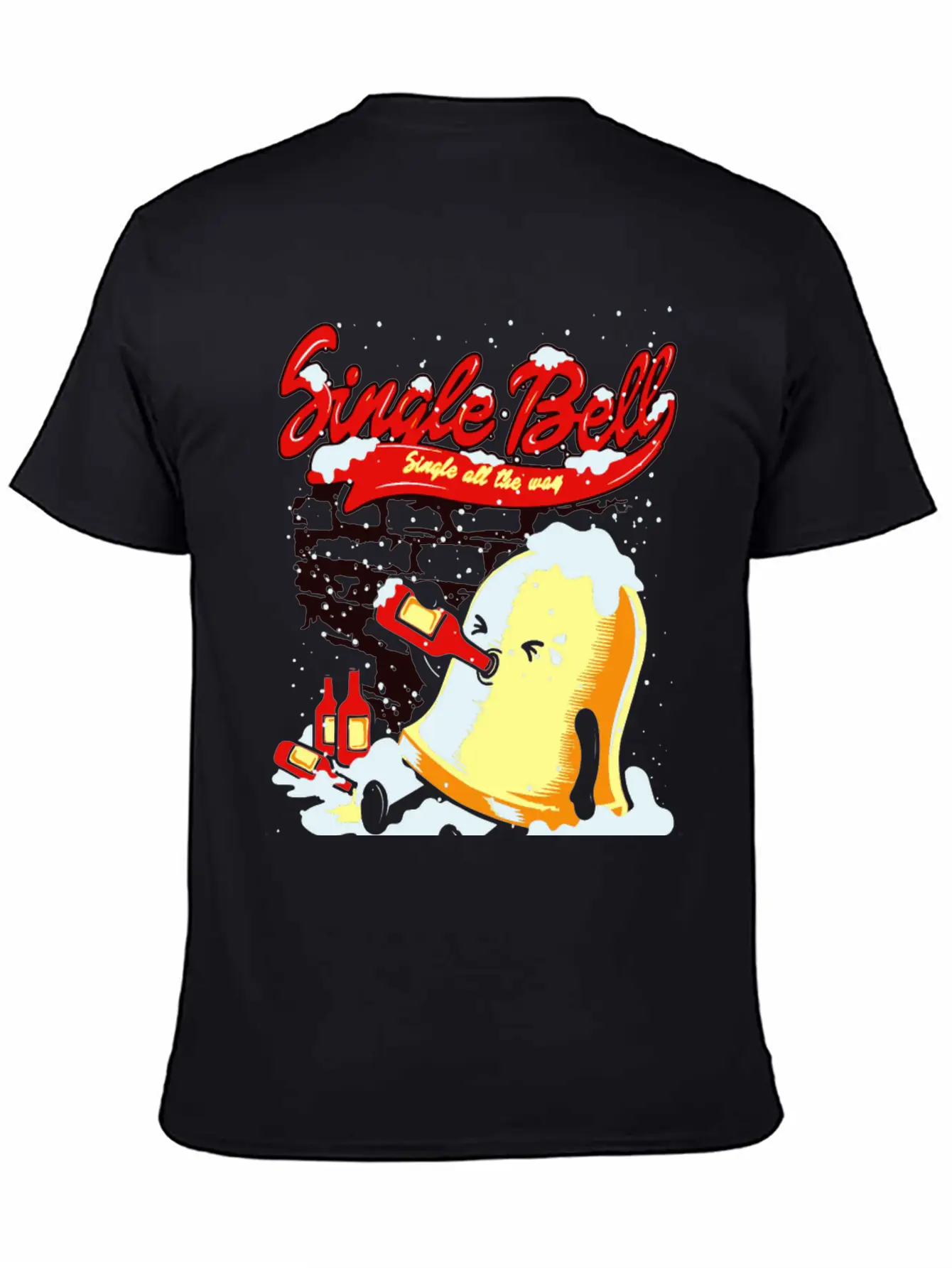 Single Bell - Single All The Way Basic Graphic T-Shirt ¨C Daily Comfort In Soft Cotton