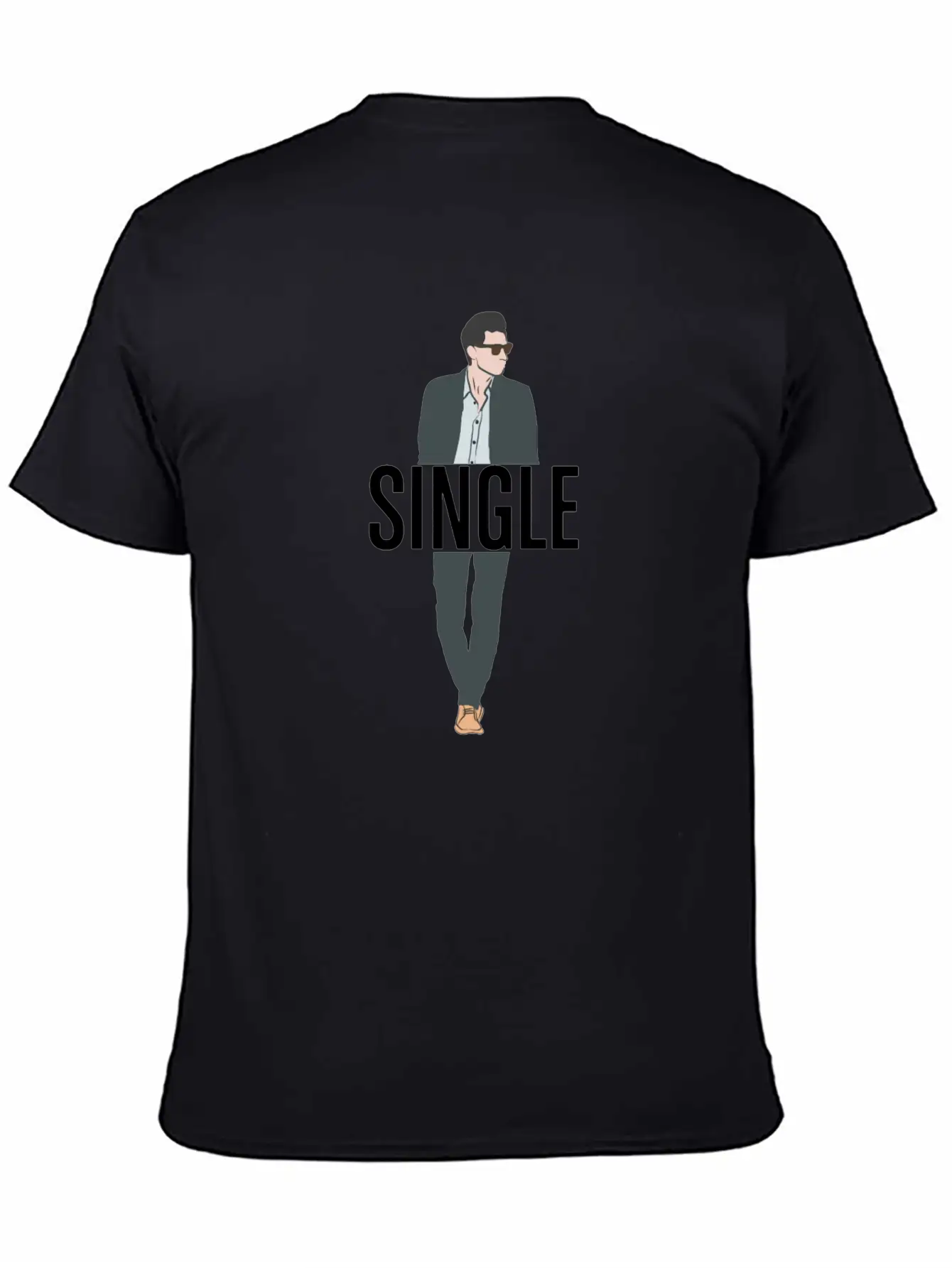 Single But Not Alone Gift Idea Soft Cotton Short Sleeve Tee ¨C Unisex Wardrobe Staple