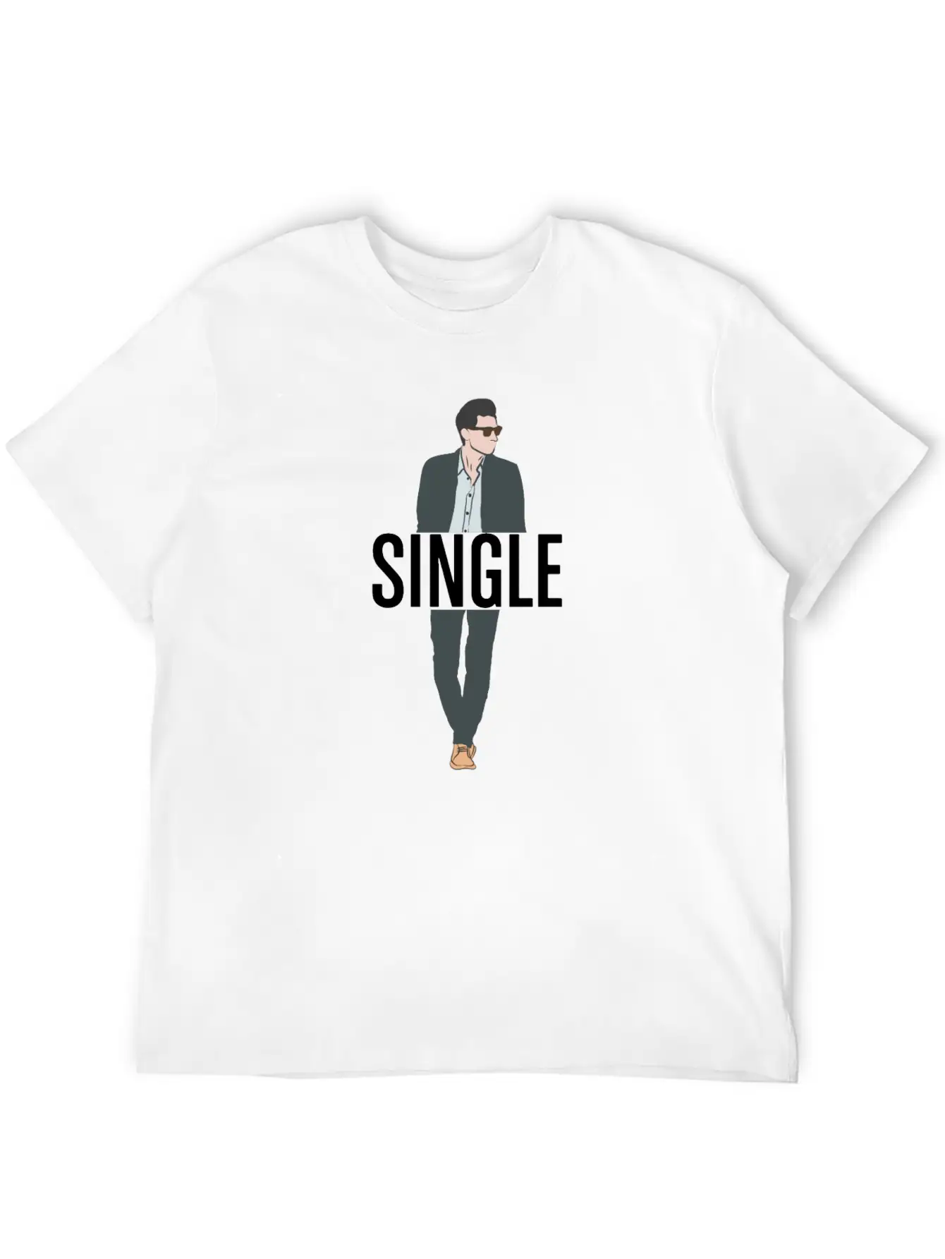 Single But Not Alone Gift Idea Soft Cotton Short Sleeve Tee ¨C Unisex Wardrobe Staple
