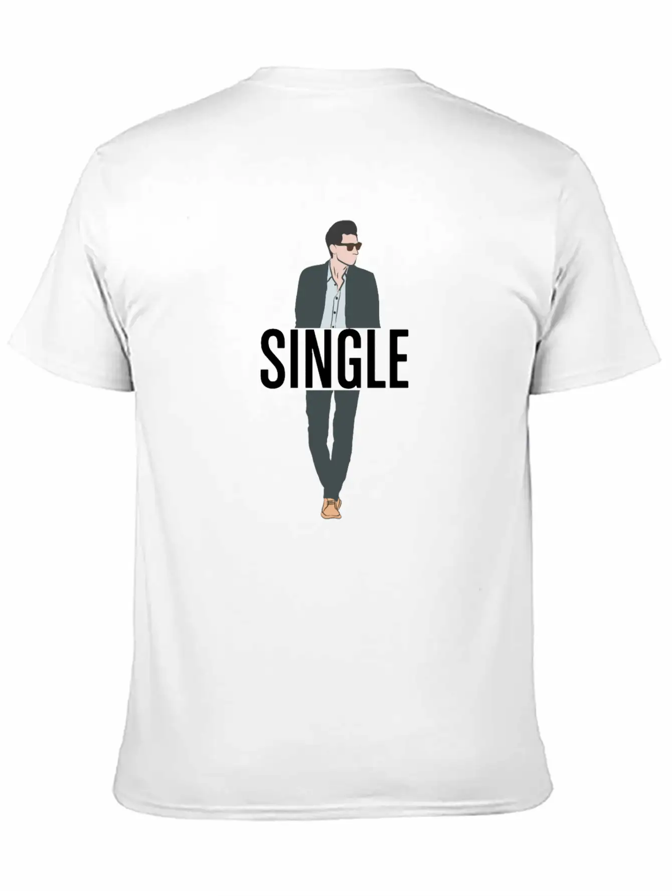 Single But Not Alone Gift Idea Soft Cotton Short Sleeve Tee ¨C Unisex Wardrobe Staple