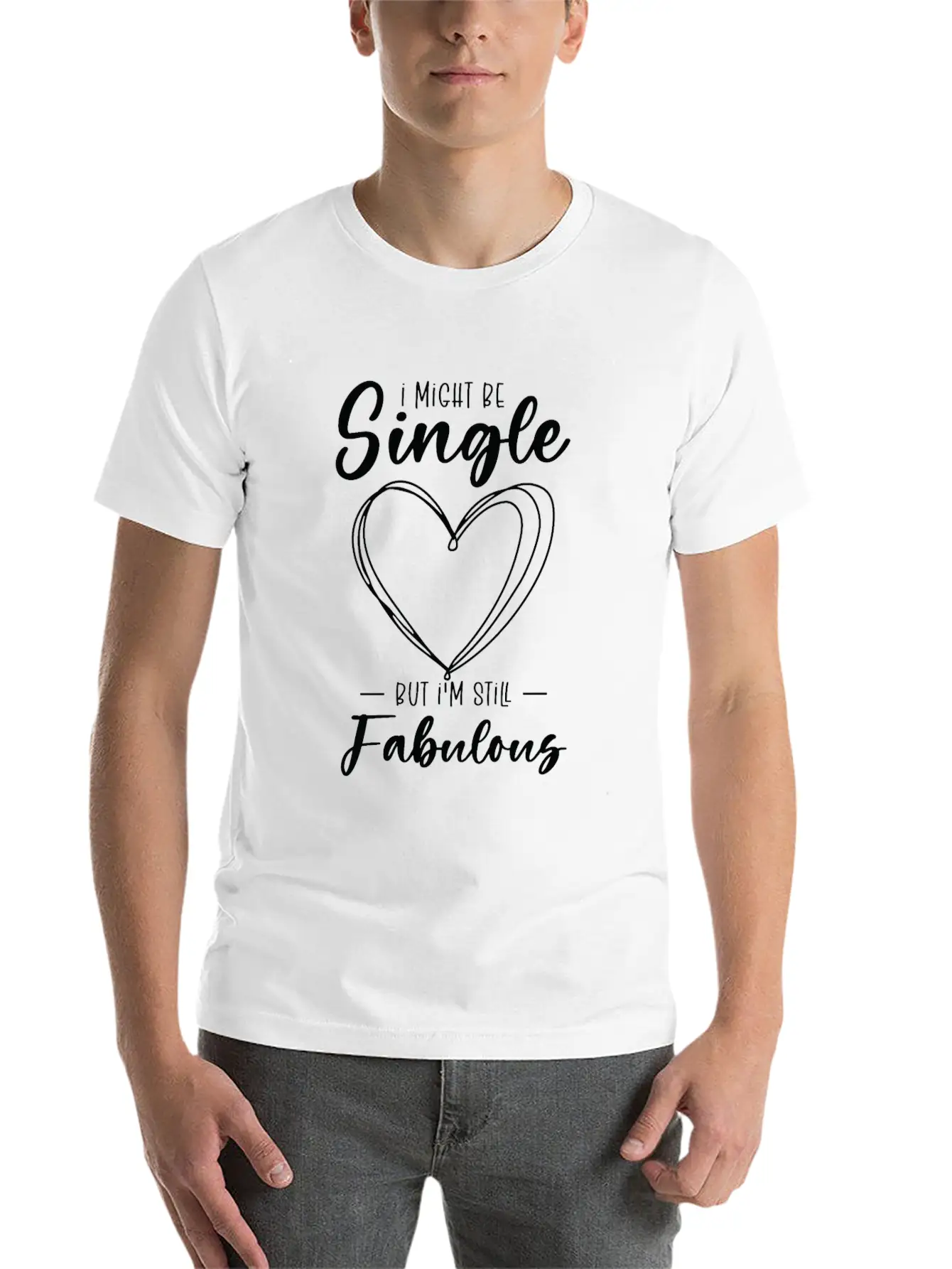 Single Status Fabulous Independent Single Quotes Essential Cotton Tee For Daily Outfits ¨C Unisex Style