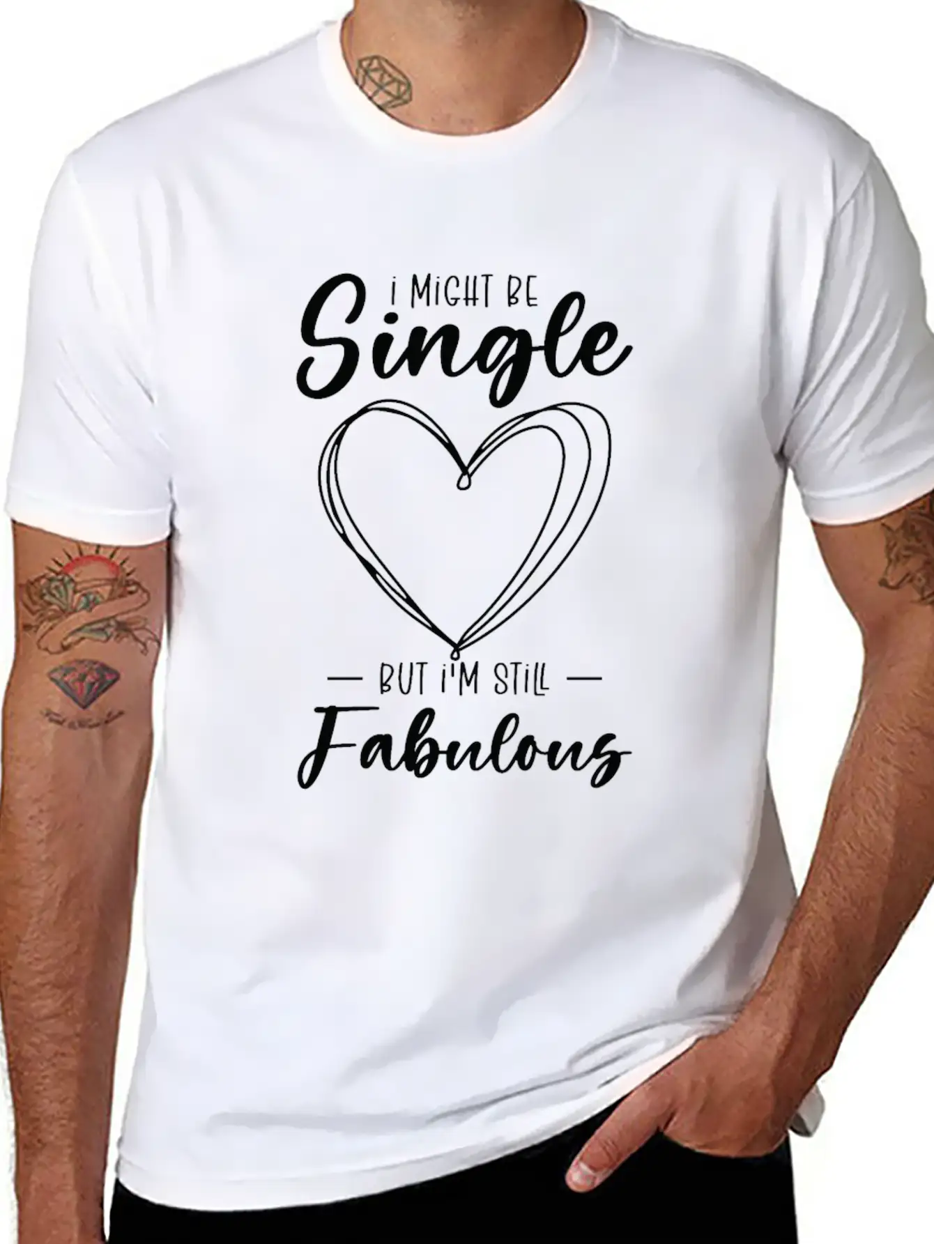 Single Status Fabulous Independent Single Quotes Essential Cotton Tee For Daily Outfits ¨C Unisex Style