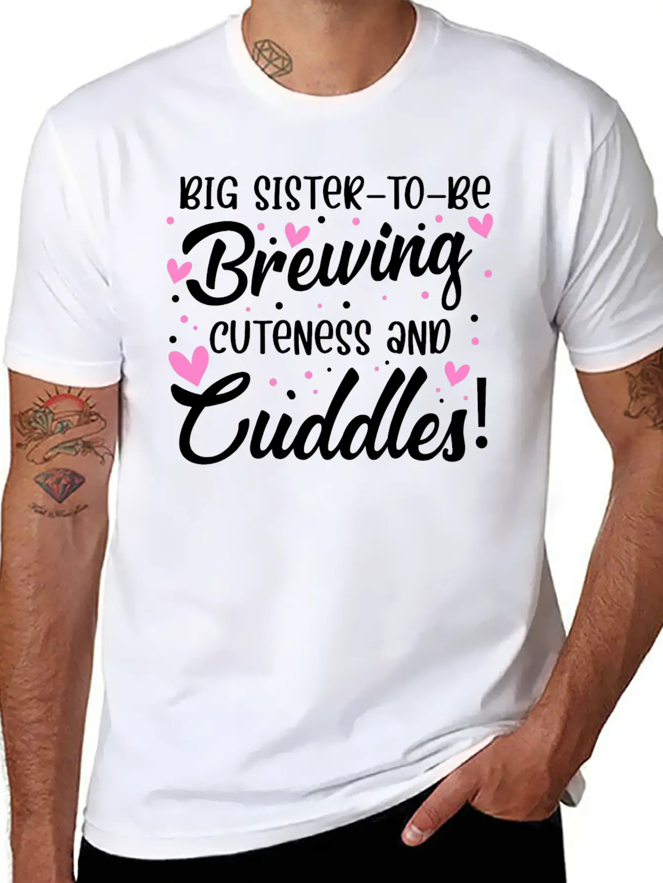 Sister Big Sister To Be Soft Cotton Short Sleeve Tee ¨C Unisex Wardrobe Staple