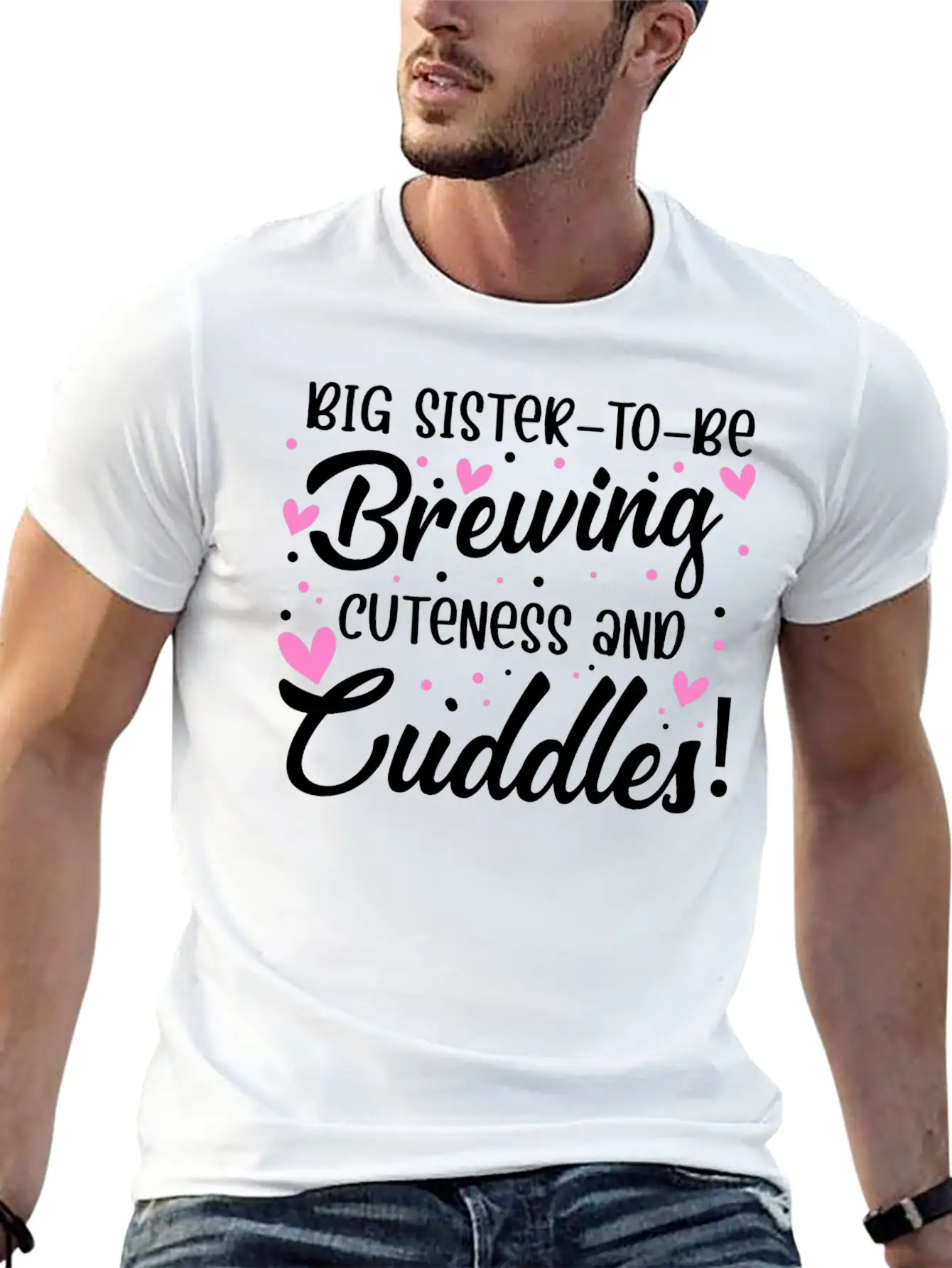 Sister Big Sister To Be Soft Cotton Short Sleeve Tee ¨C Unisex Wardrobe Staple