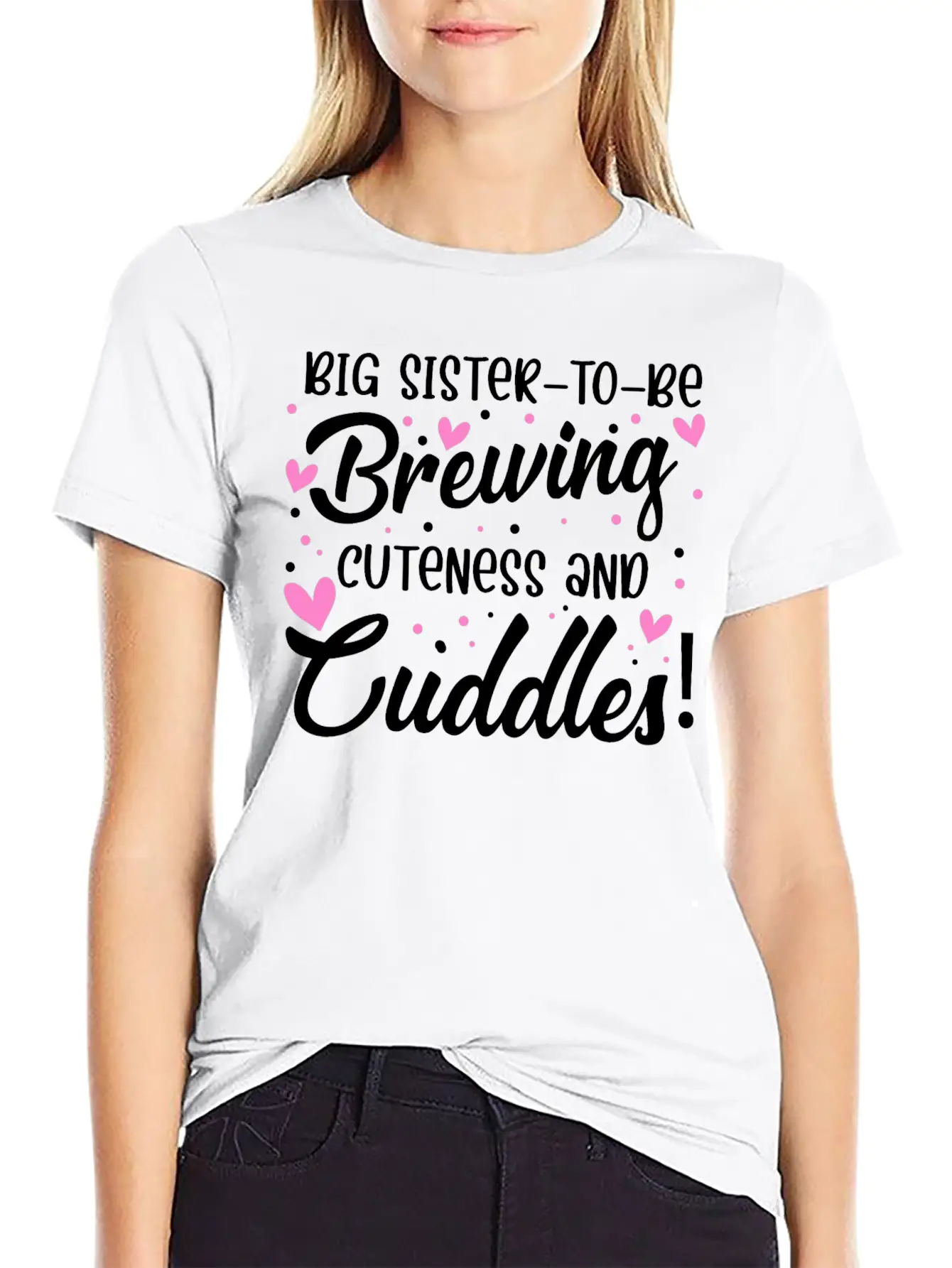 Sister Big Sister To Be Soft Cotton Short Sleeve Tee ¨C Unisex Wardrobe Staple