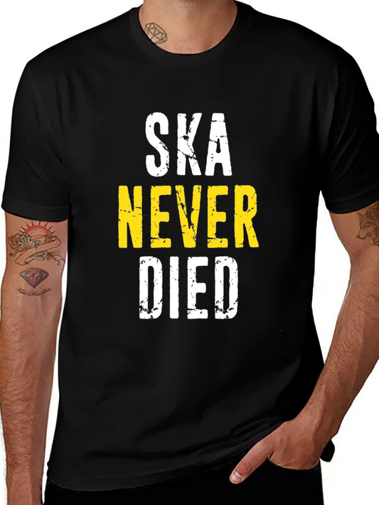 Ska Never Died Jamaica Jamaican Punk Emo Skater Di Basic Graphic T-Shirt ¨C Daily Comfort In Soft Cotton