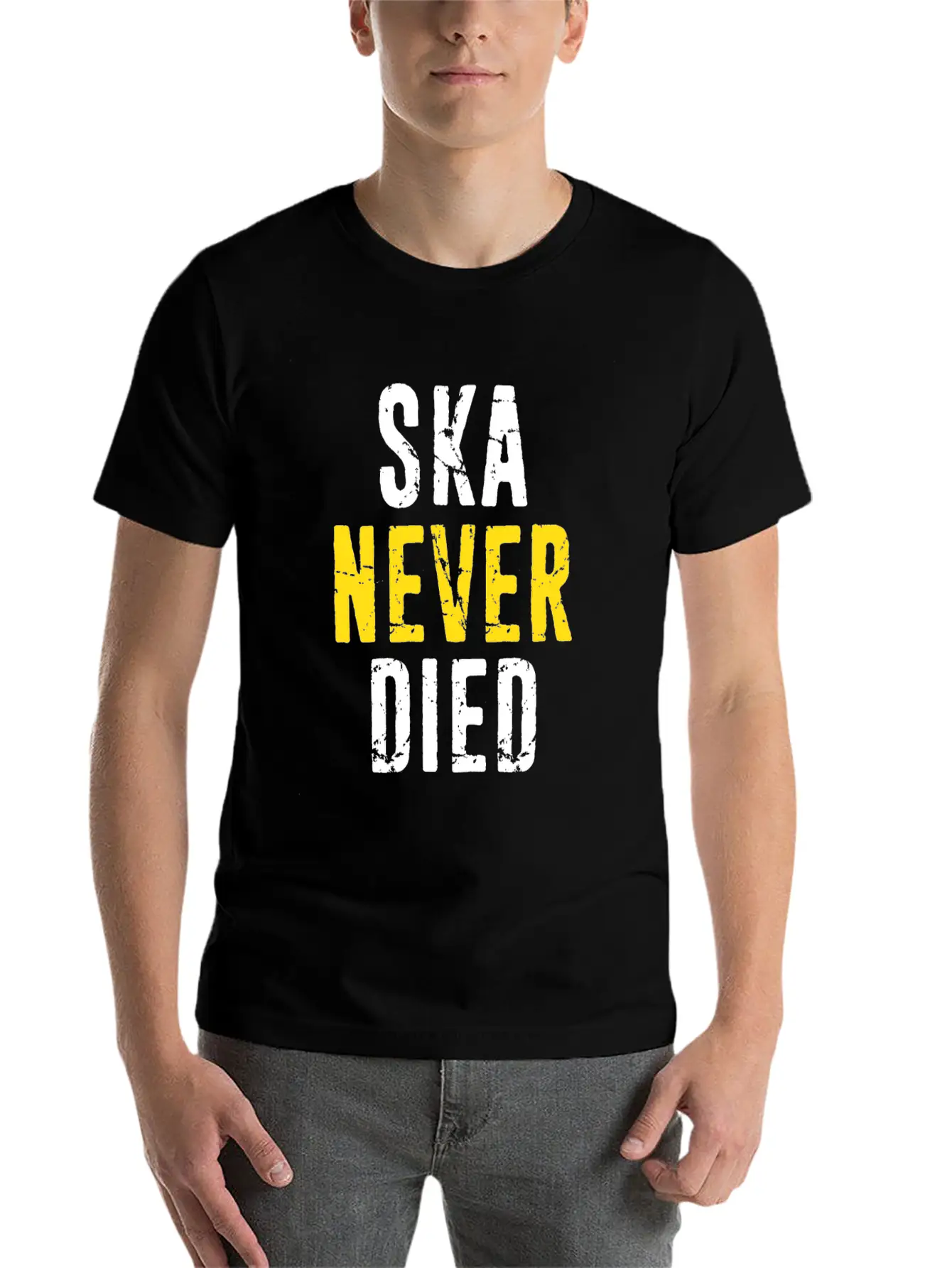 Ska Never Died Jamaica Jamaican Punk Emo Skater Di Basic Graphic T-Shirt ¨C Daily Comfort In Soft Cotton