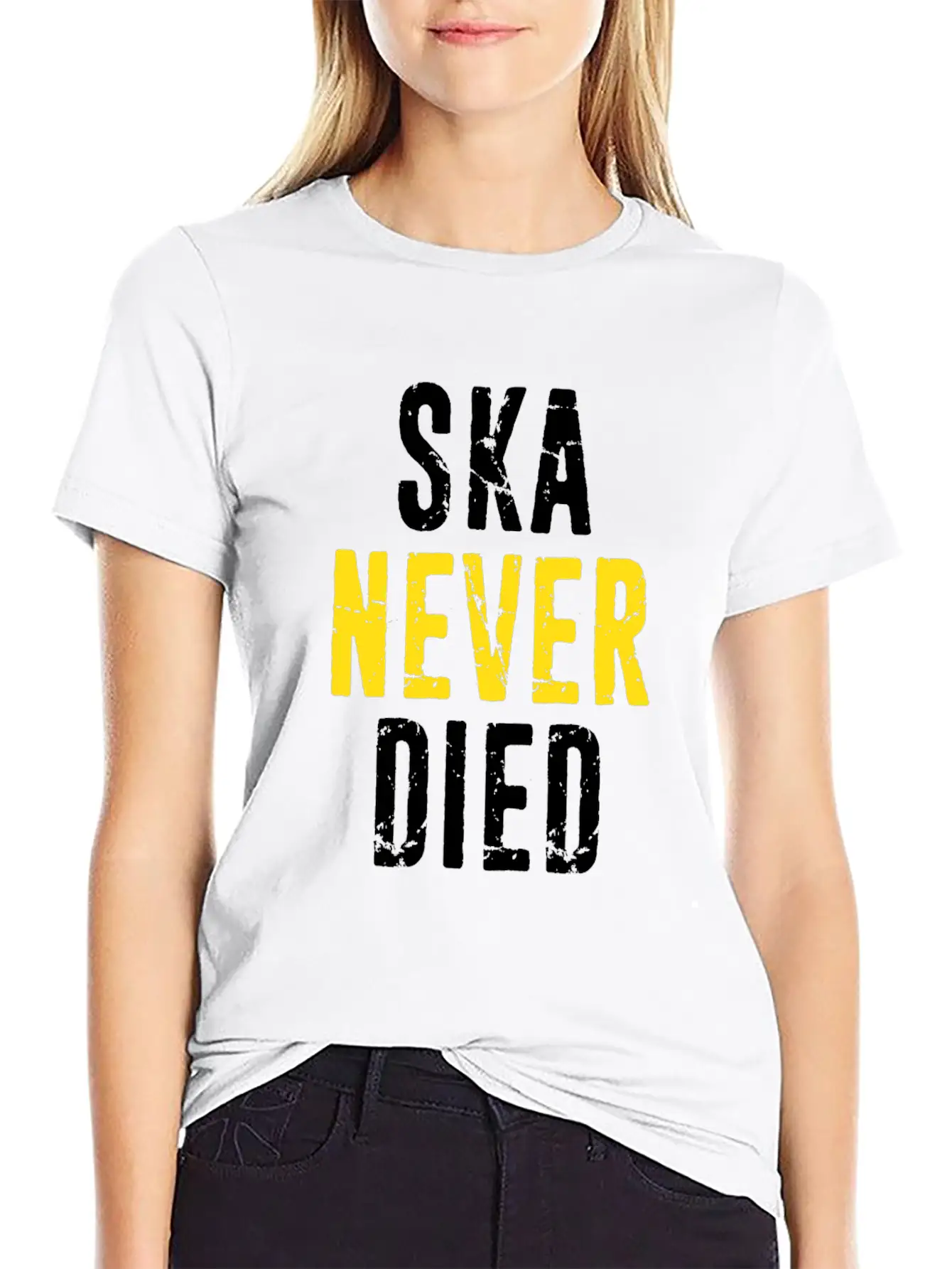 Ska Never Died Jamaica Jamaican Punk Emo Skater Di Basic Graphic T-Shirt ¨C Daily Comfort In Soft Cotton