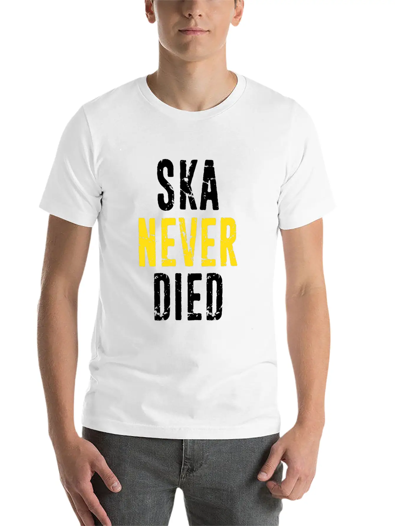 Ska Never Died Jamaica Jamaican Punk Emo Skater Di Basic Graphic T-Shirt ¨C Daily Comfort In Soft Cotton
