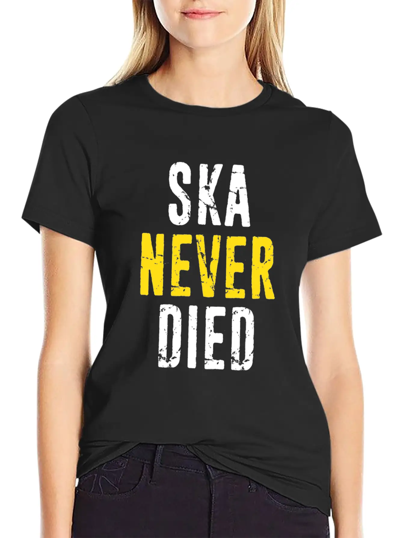 Ska Never Died Jamaica Jamaican Punk Emo Skater Di Basic Graphic T-Shirt ¨C Daily Comfort In Soft Cotton