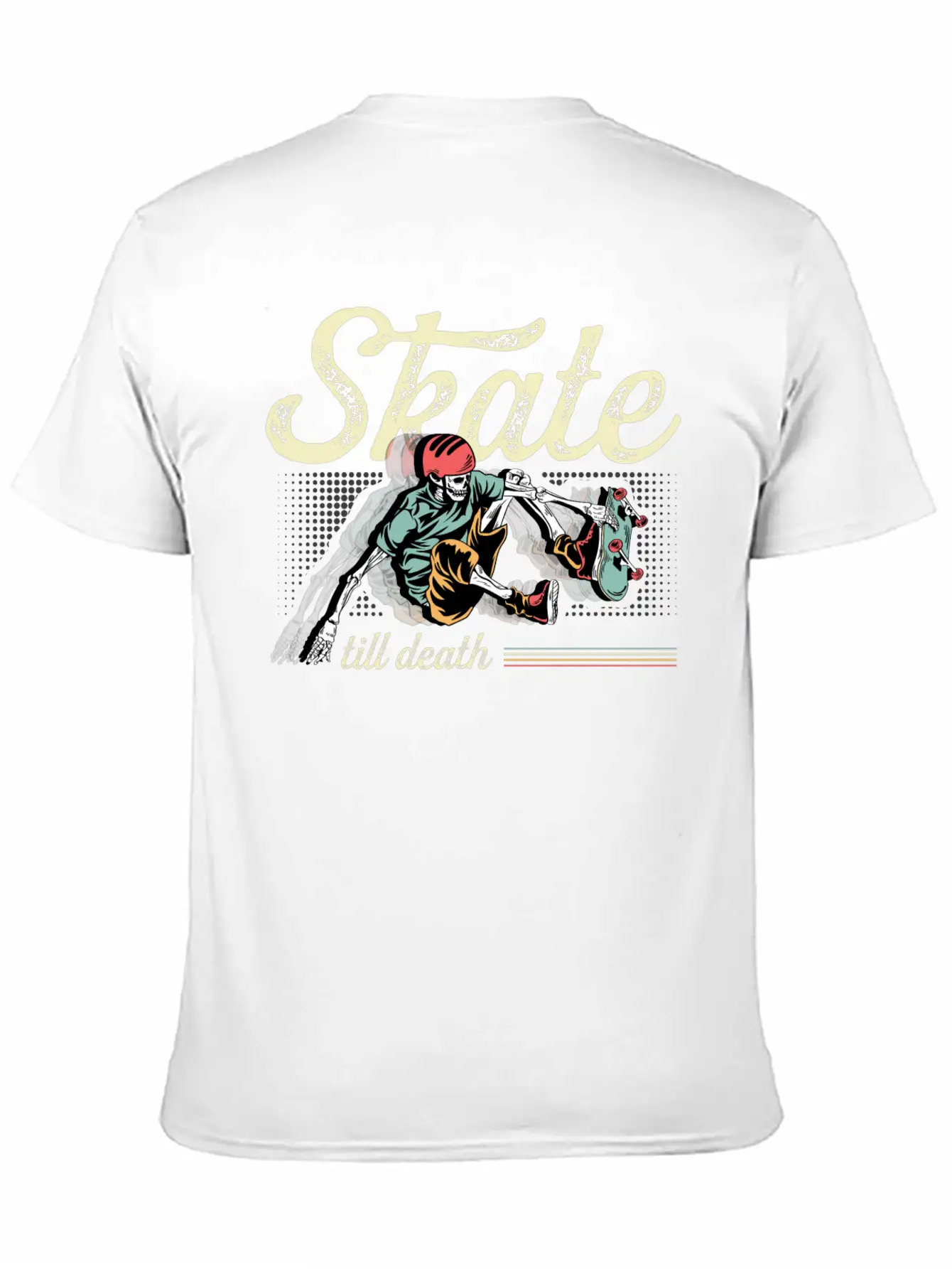 Skate Till Death Skater Gift Basic Graphic T-Shirt ¨C Daily Comfort In Soft Cotton