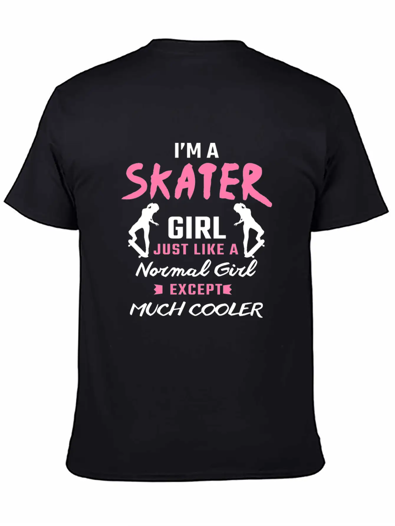 Skater Girl Skateboard Gift Skateboarder Gifts Essential Cotton Tee For Daily Outfits ¨C Unisex Style