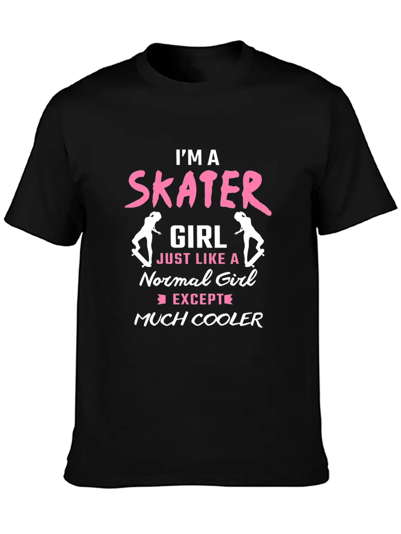 Skater Girl Skateboard Gift Skateboarder Gifts Essential Cotton Tee For Daily Outfits ¨C Unisex Style