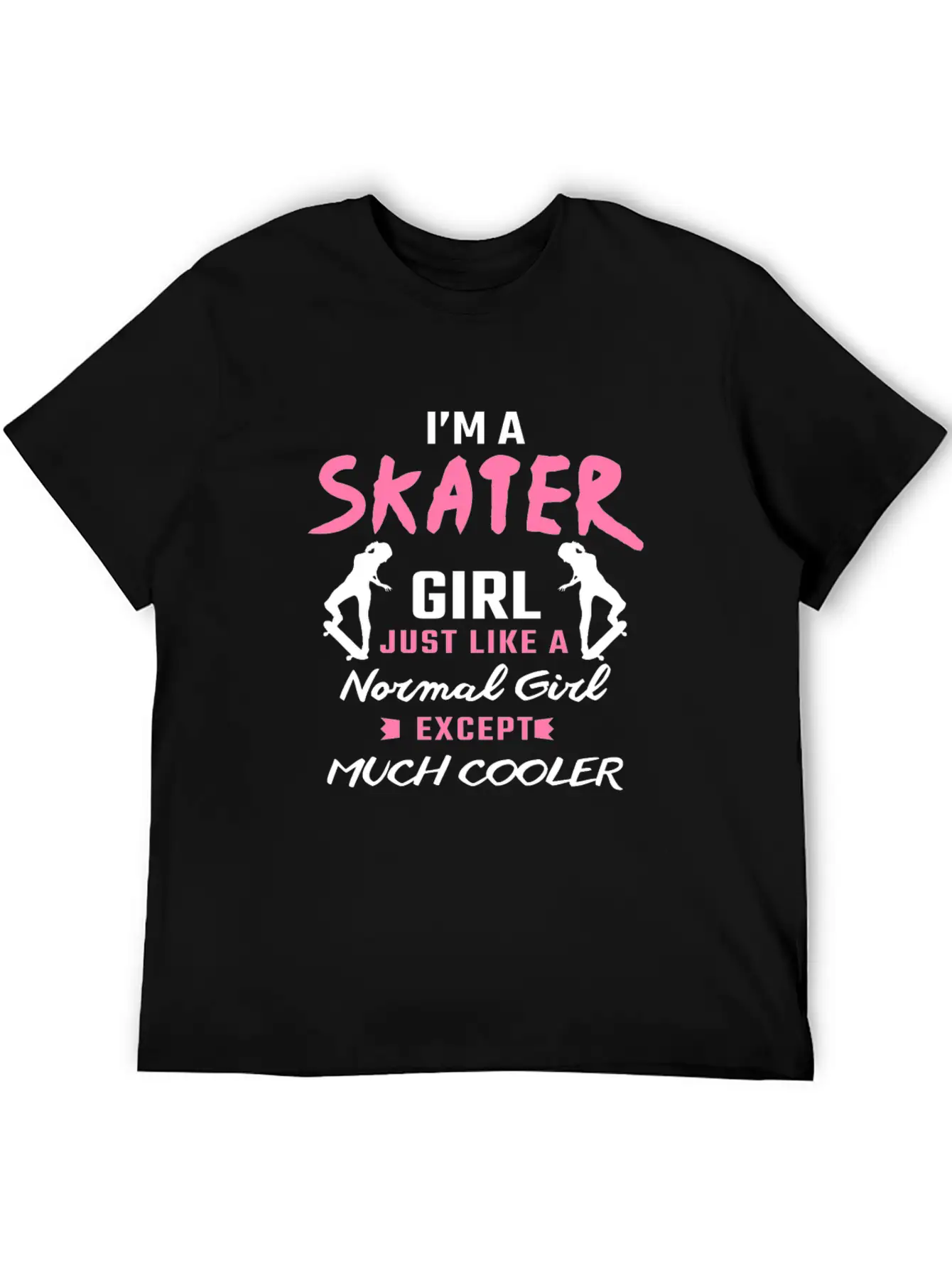 Skater Girl Skateboard Gift Skateboarder Gifts Essential Cotton Tee For Daily Outfits ¨C Unisex Style