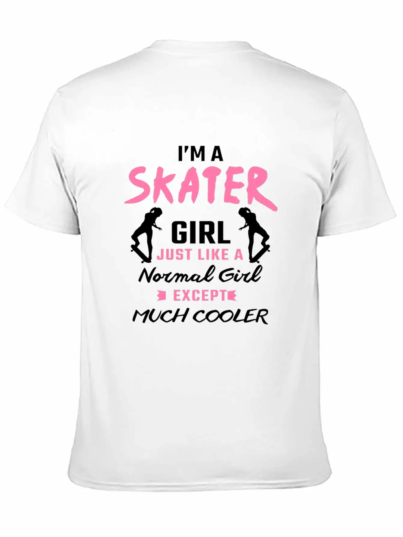 Skater Girl Skateboard Gift Skateboarder Gifts Essential Cotton Tee For Daily Outfits ¨C Unisex Style