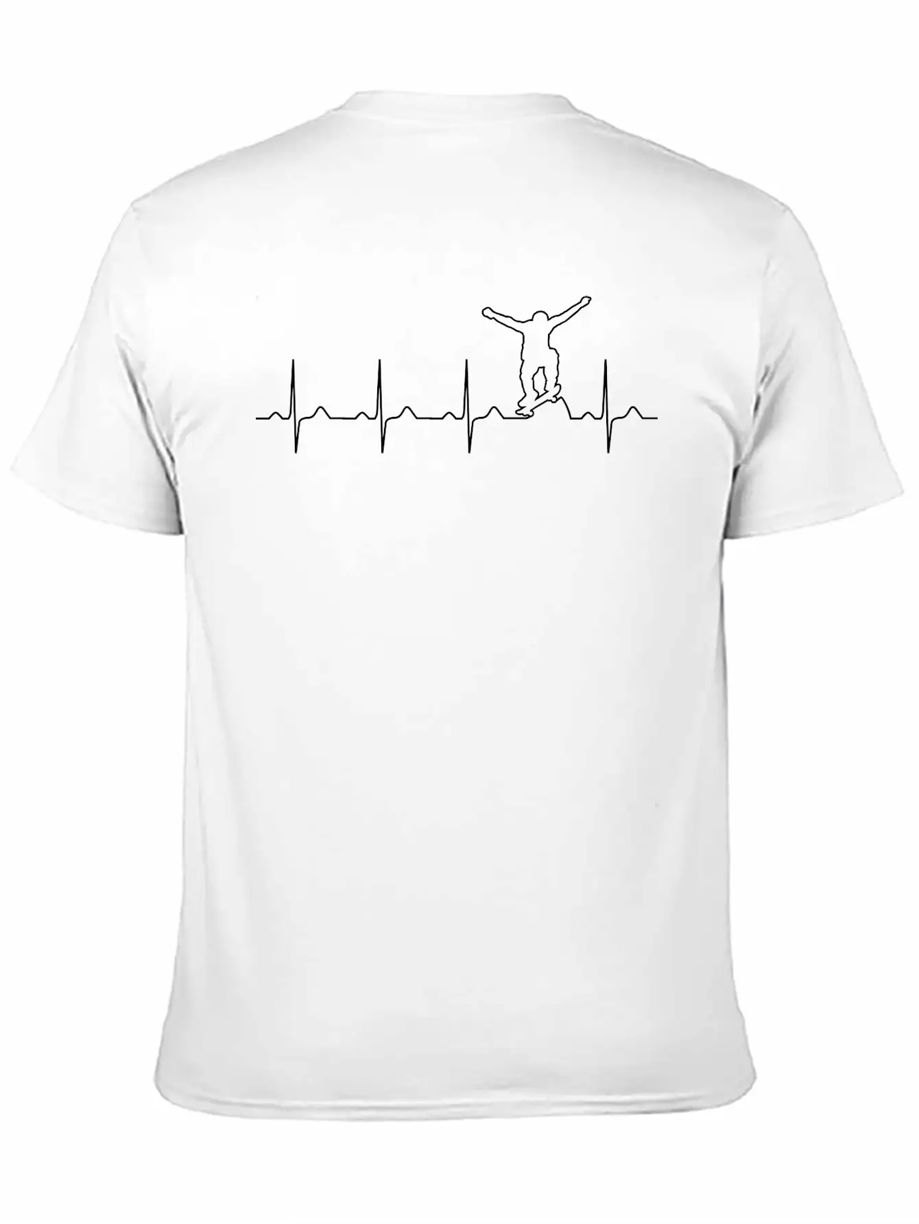 Skater Heartbeat Basic Graphic T-Shirt ¨C Daily Comfort In Soft Cotton