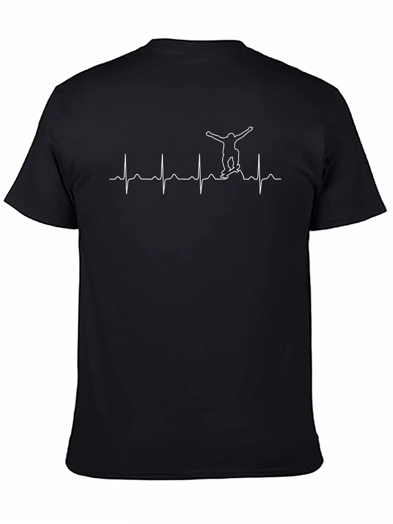 Skater Heartbeat Basic Graphic T-Shirt ¨C Daily Comfort In Soft Cotton