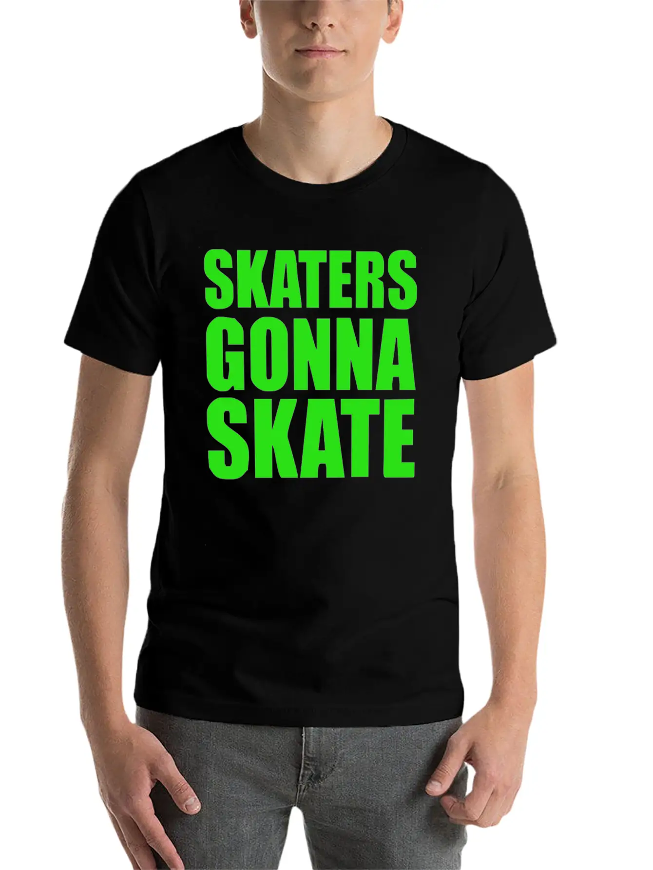 Skaters Gonna Skate Soft Cotton Short Sleeve Tee ¨C Unisex Wardrobe Staple