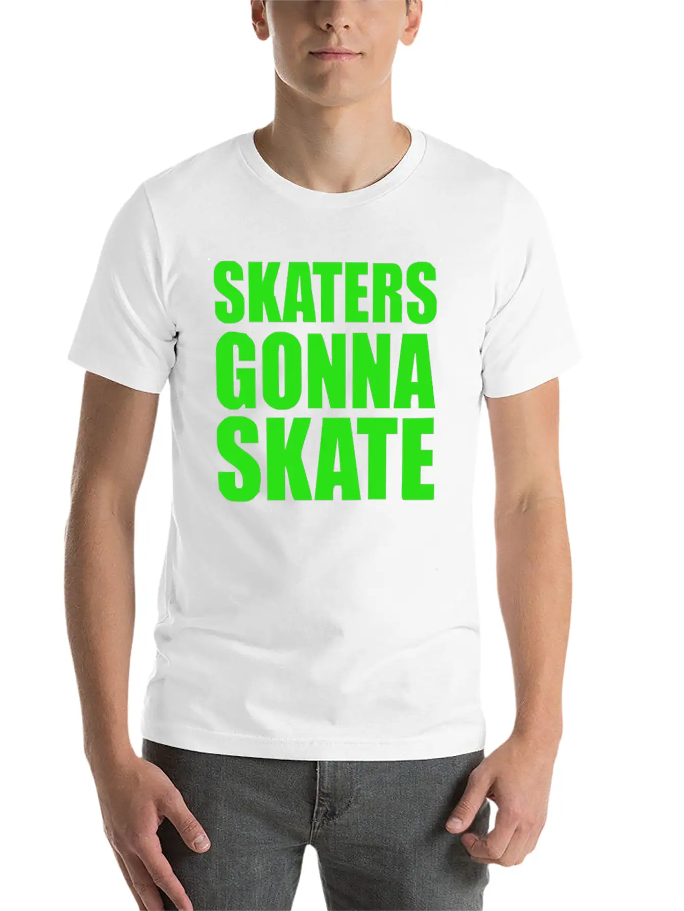 Skaters Gonna Skate Soft Cotton Short Sleeve Tee ¨C Unisex Wardrobe Staple