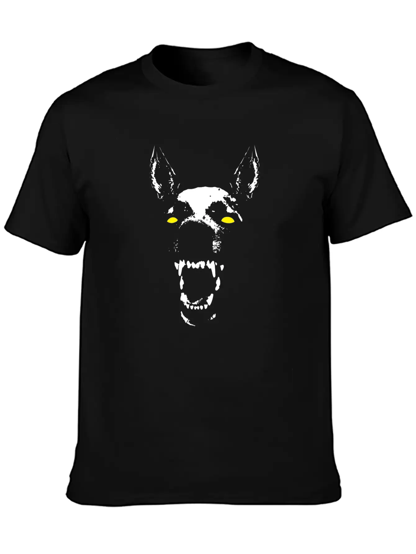 Skeleton Dog Head Soft Cotton Short Sleeve Tee ¨C Unisex Wardrobe Staple