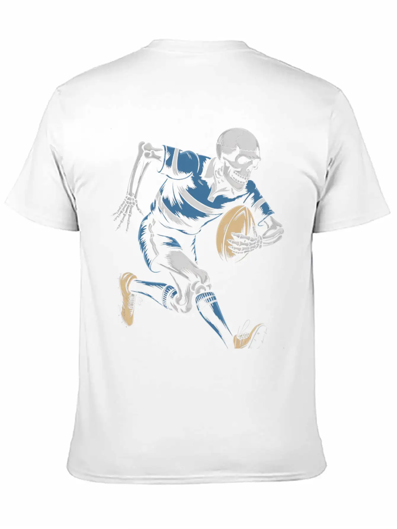 Skeleton Playing American Football Soft Cotton Short Sleeve Tee ¨C Unisex Wardrobe Staple