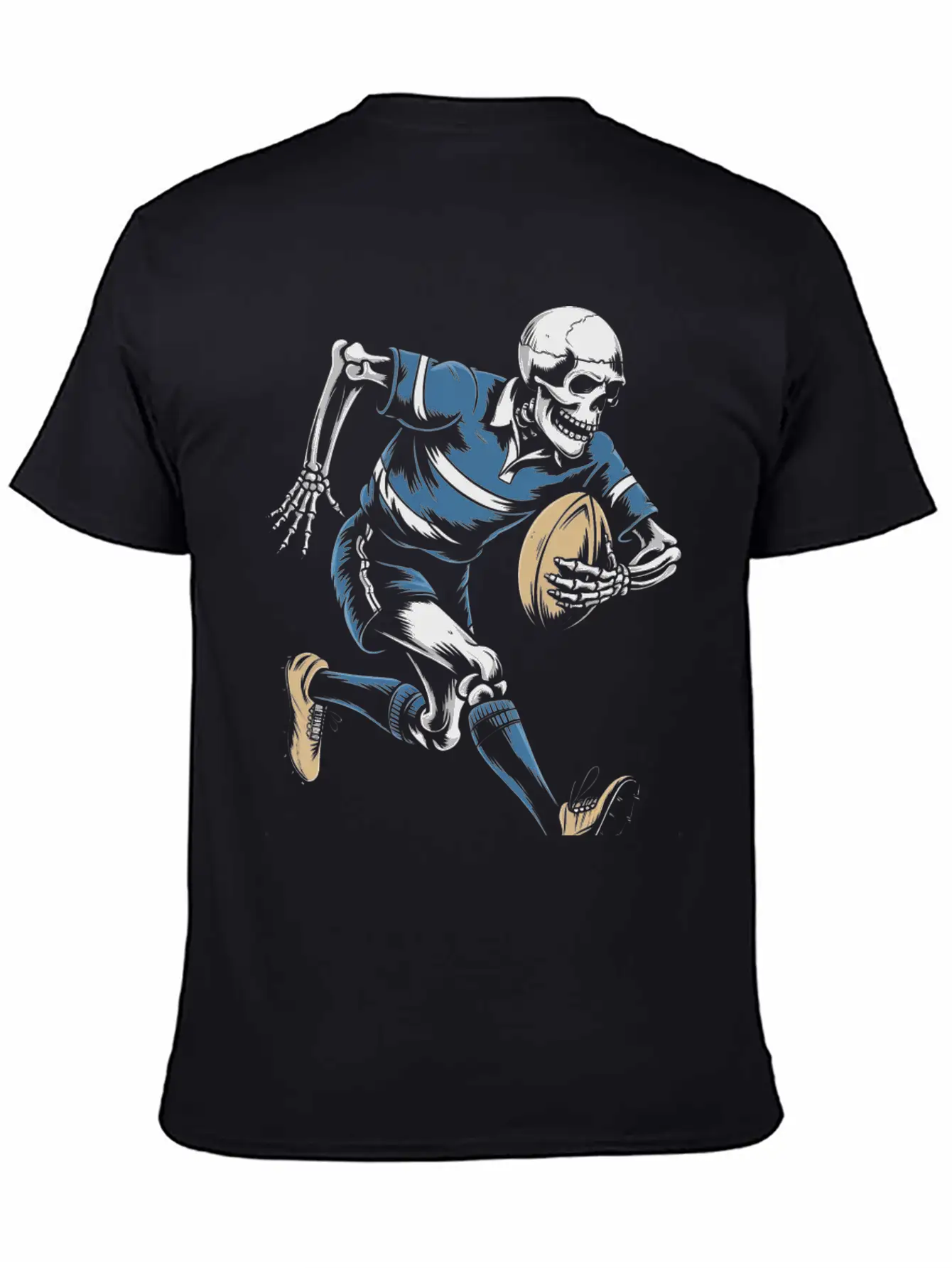 Skeleton Playing American Football Soft Cotton Short Sleeve Tee ¨C Unisex Wardrobe Staple