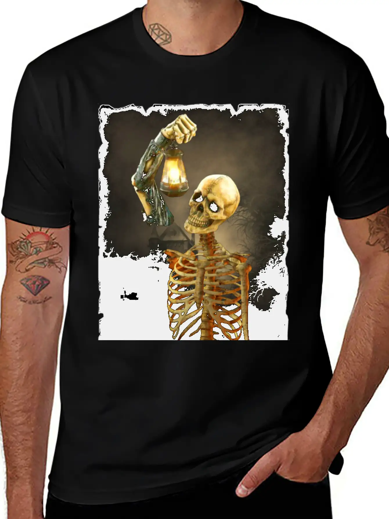 Skeleton Soft Cotton Short Sleeve Tee ¨C Unisex Wardrobe Staple