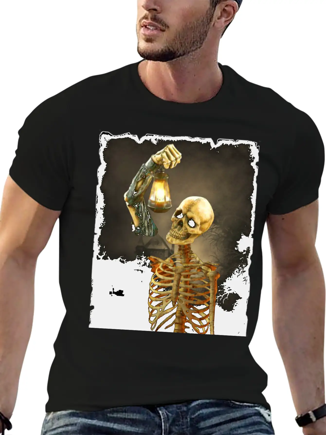 Skeleton Soft Cotton Short Sleeve Tee ¨C Unisex Wardrobe Staple