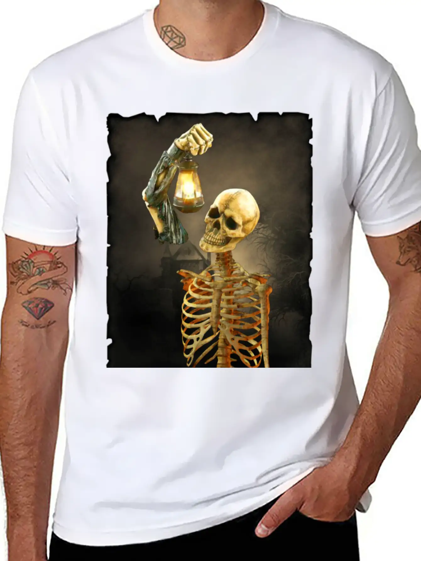 Skeleton Soft Cotton Short Sleeve Tee ¨C Unisex Wardrobe Staple