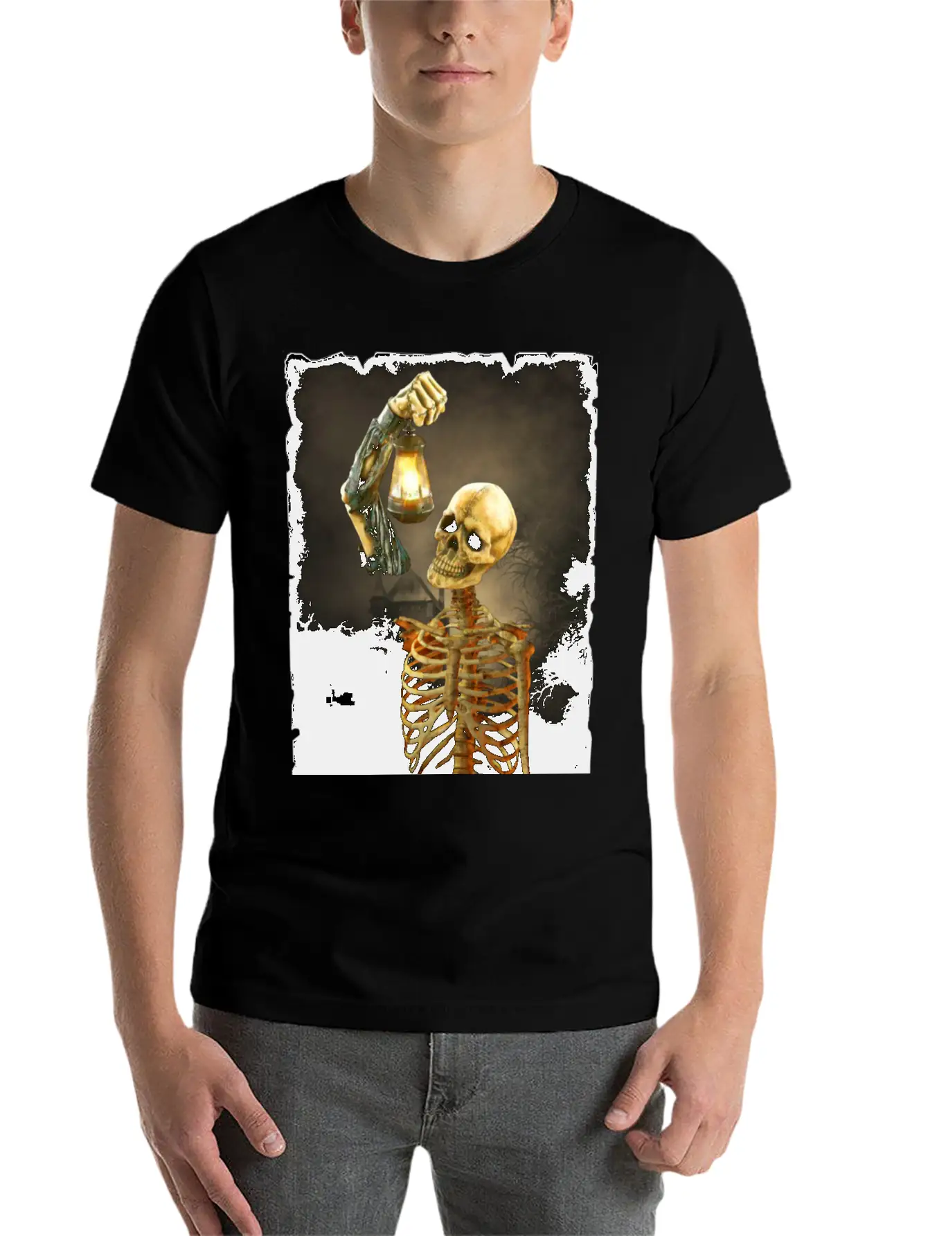Skeleton Soft Cotton Short Sleeve Tee ¨C Unisex Wardrobe Staple