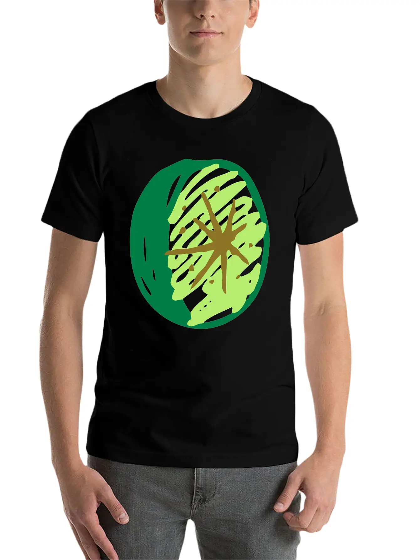 Sketched Lime Essential Cotton Tee For Daily Outfits ¨C Unisex Style