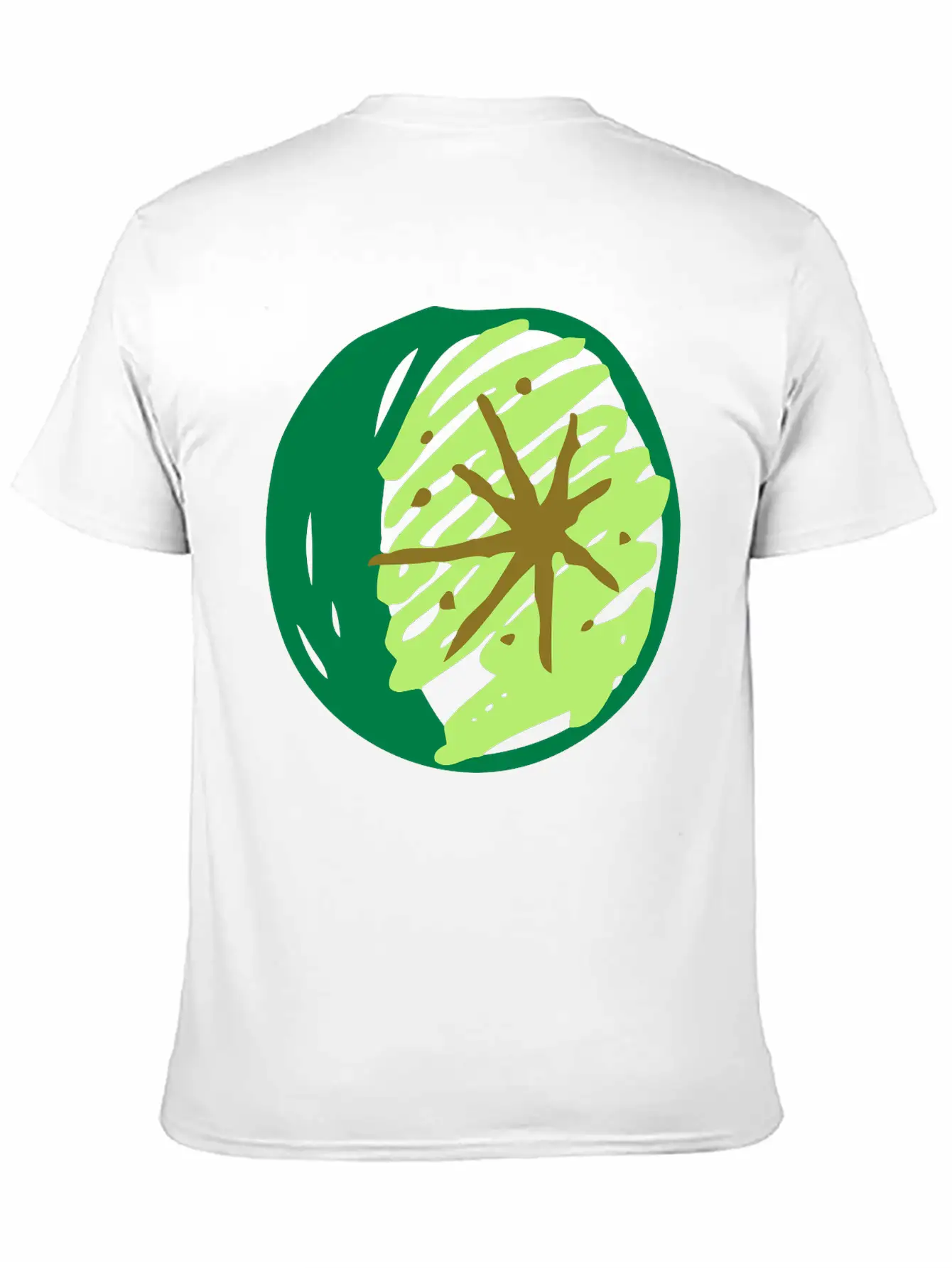 Sketched Lime Essential Cotton Tee For Daily Outfits ¨C Unisex Style